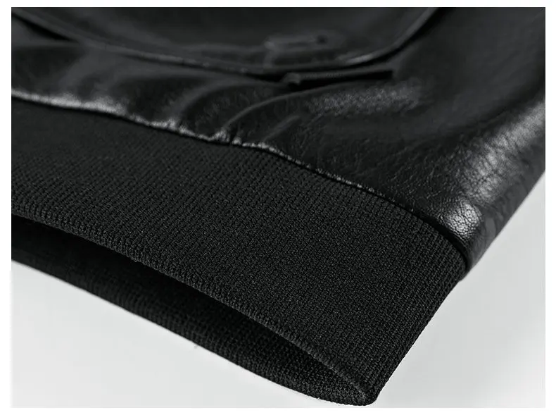 Прямая новая осенняя мужская кожаная куртка Slim Fit Стенд воротник Jaqueta Couro bomber Jacket Faux пальто из кожи и меха AXP196