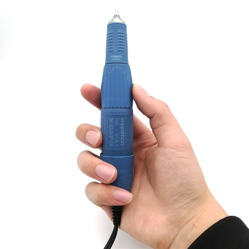STRONG Blue MARATHON Champion-3+H37L1 Handle 35K Electric Nail Drill STRONG 210 Micro Motor Grinding Machine For Nail Art Tools