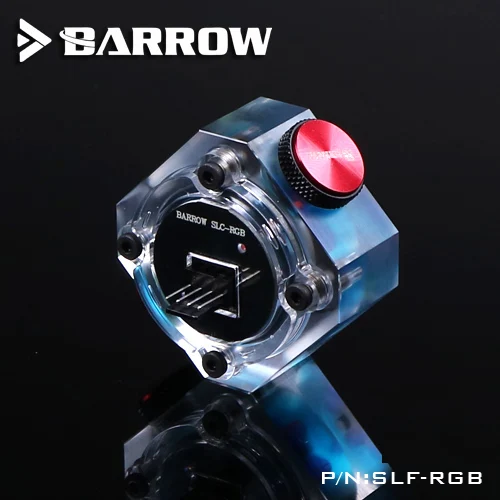 4PIN 12V RGB Light Курган скорость потока воды метр/охладитель воды системы Прозрачный 5 в 3PIN/12 В 4PIN коннектор RGB подключение к AURA SYNC - Цвет лезвия: 4PIN 12V RGB Light