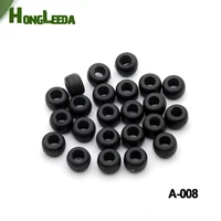 wholesale 200pcslot black plastic beads round bells 96mm 4mm hole for bungee cords strings free shipping a 008