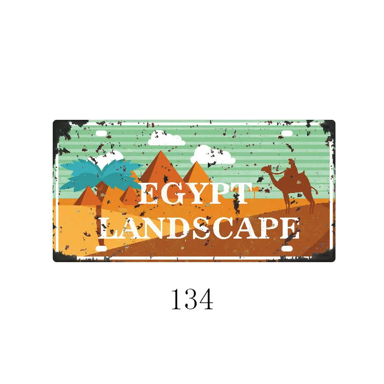 Металлическая тарелка с номером автомобиля винтажный Декор для дома жестяная