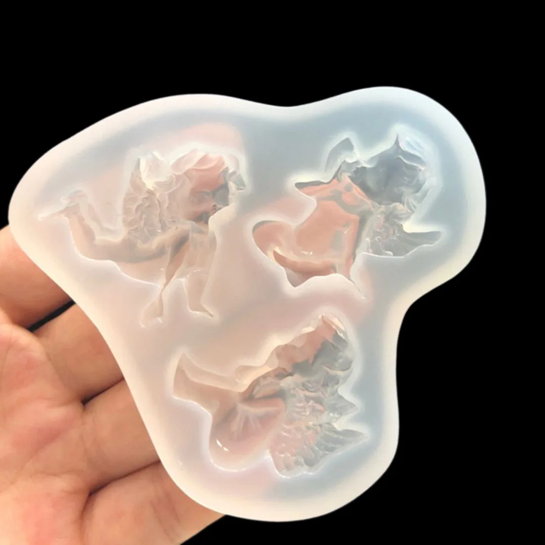 Прозрачные силиконовые формы 3 маленькие ангельские комбинации для эпоксидной
