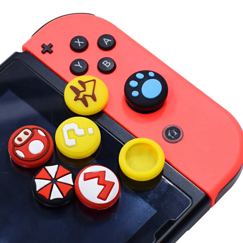 1 Набор силиконовых аналоговый стик захваты для Nintendo Switch NS JoyCon контроллер палочки