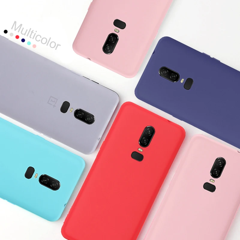 Ультратонкий простой матовый чехол для телефона из ТПУ Oneplus 5T 6T 5 Силиконовый