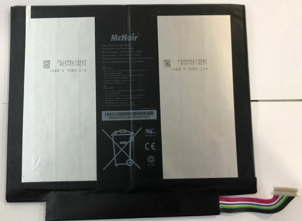 8800 mah/9100 mah MLP3276120 2P Аккумулятор для Verizon Ellipsis 10 Tablet McNair|Аккумуляторы мобильных