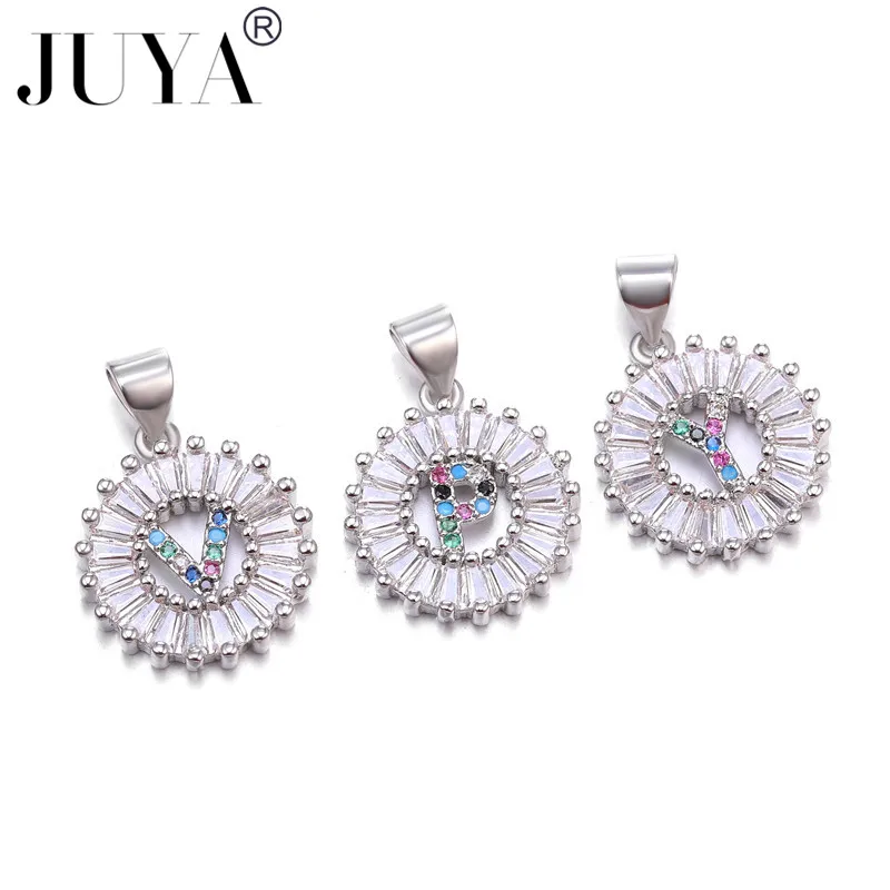 Luxury 26 letter pendant necklace Ladies Men's AAA zirconium stone chain mosaic CZ crystal jewelry gift | Украшения и