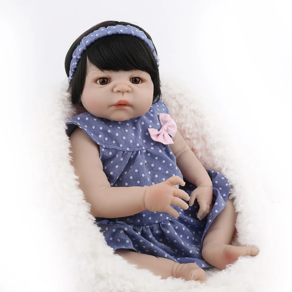 NPKDOLL 22 inch 55cm Full Silicone Reborn Baby Dolls Alive Lifelike Real Realistic Girl Children Birthday Gifts | Игрушки и хобби