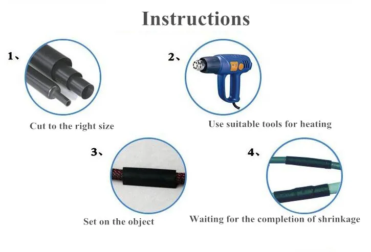 Набор из 164 полиолефиновых термоусадочных трубок в ассортименте изолированные