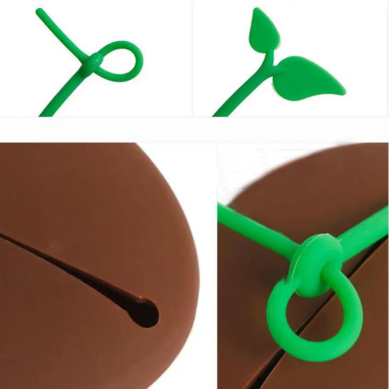 Новинка силиконовые в виде кофейных зерен брелок для ключей и сумок кошелек