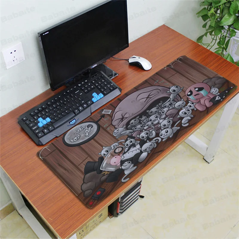 Lock Edge 30x80cm Babaite красивый аниме переплет Isaac силиконовый большой/маленький коврик для мыши игровой резиновый ПК компьютерный игровой коврик для мыши - Цвет: Lock Edge 30x80cm