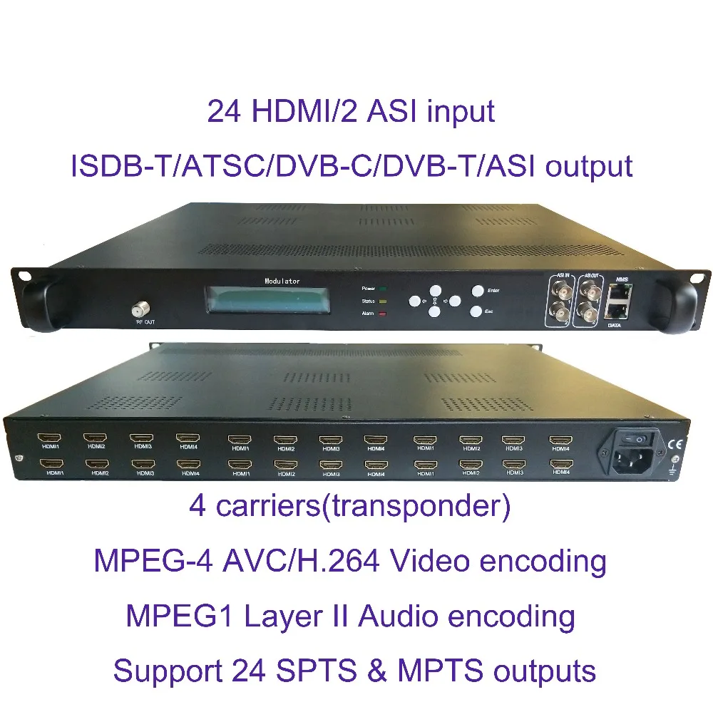1080P 24 HDMI в DVB-C/DVB-T/ATSC/ISDB-T модулятор кодировщика цифровой ТВ Headend QAM RF | Электроника