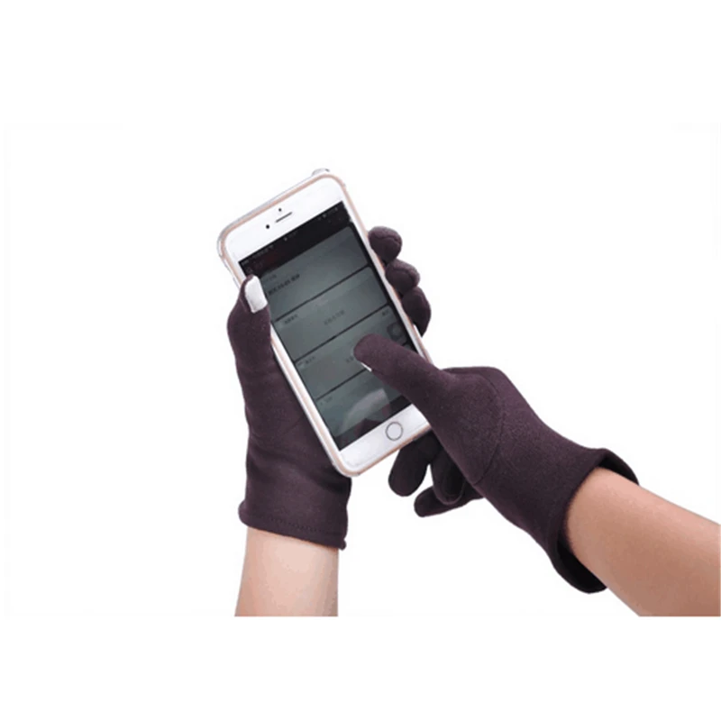 Women Touch Screen Gloves Black Red Gray Solid Winter Warm Mittens Soft Smartphone Wrist For Mobile Phone | Аксессуары для одежды