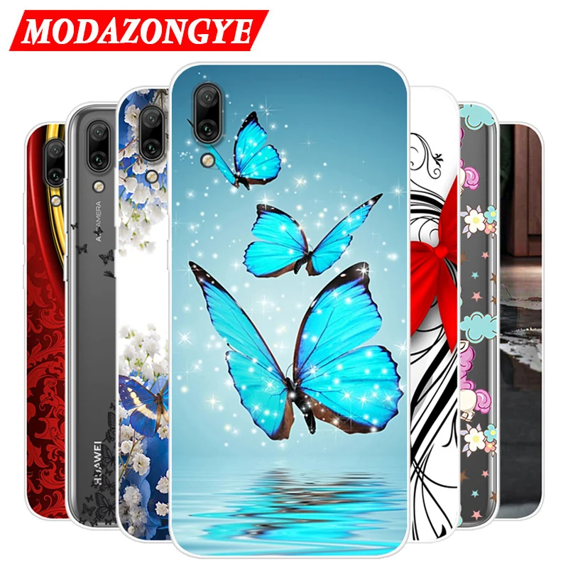 Чехол для Huawei Y7 Pro 2019 чехол силиконовый телефона из ТПУ Блестящий Мягкий