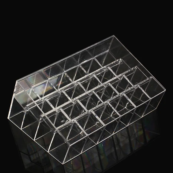 24 отделения косметический Органайзер коробка держатель для губной помады