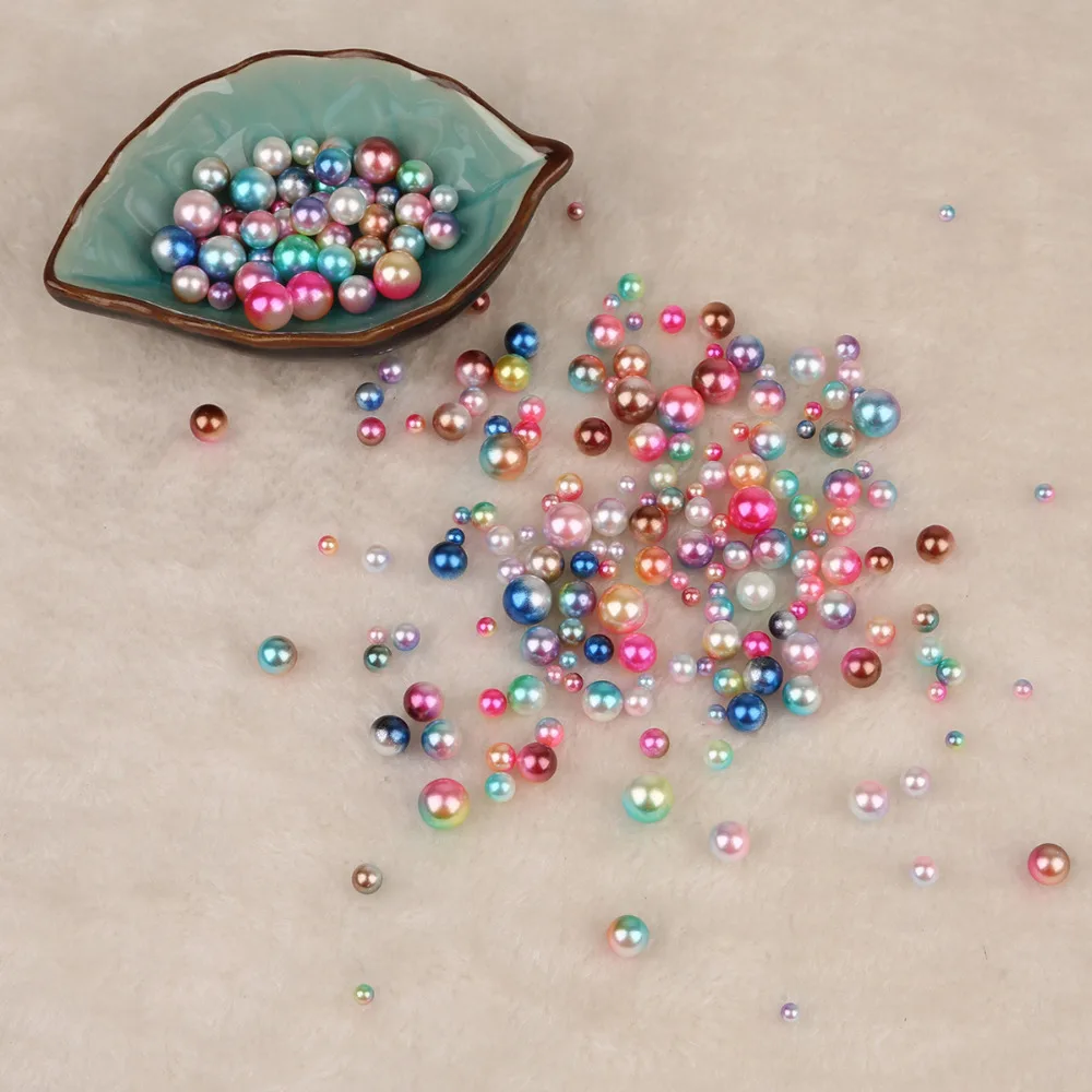 500Pcs/lot Multi Color 4MM No Hole ABS Pearl Loose Round Beads For DIY Colorful Jewelry Making Handcraft Wedding Decorations | Украшения и