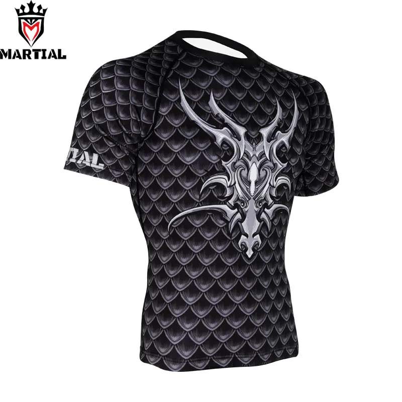 Боевые: Guardian of Dargon рубашки bjj rashguards рубашка для тренажерного зала Мужская