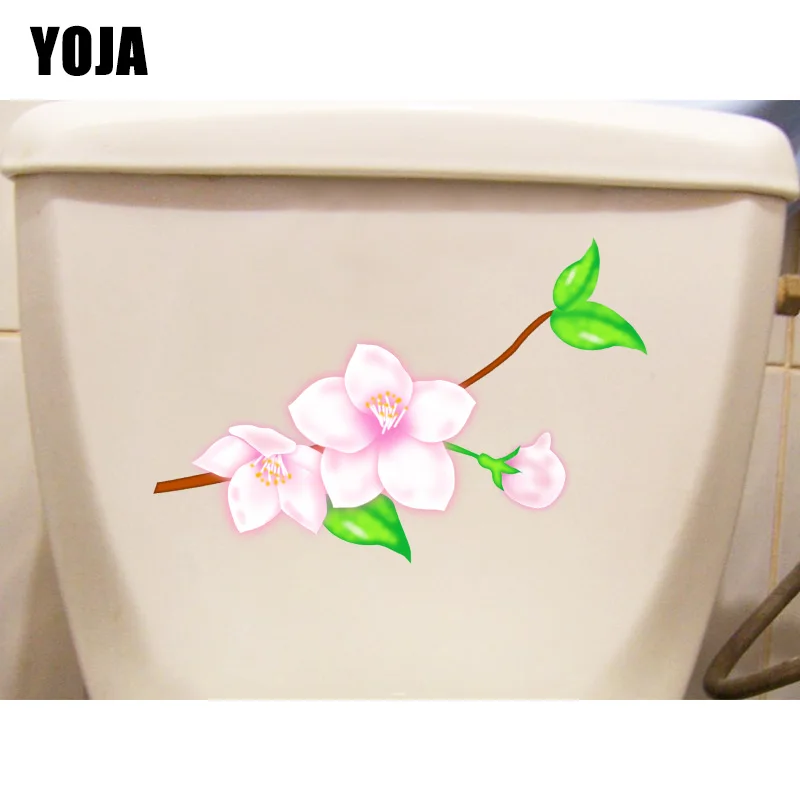 YOJA 19*22 6 см свежий розовый персиковый ветка девушка спальня настенные стикеры