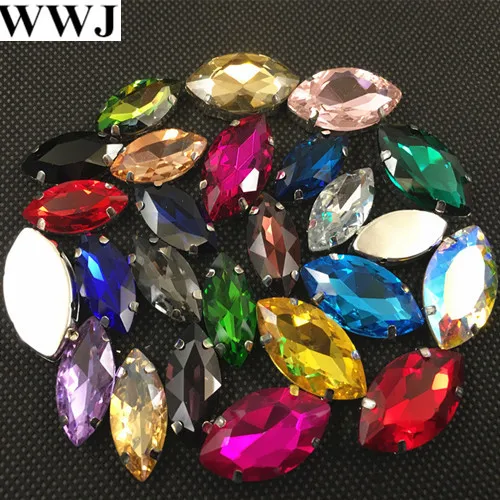 Черный цвет пришивной хрустальный неформатный камень с креплением на коготке 5x10мм 6x12мм 7x15мм 9x18мм 13x27мм 17x32мм для украшений.