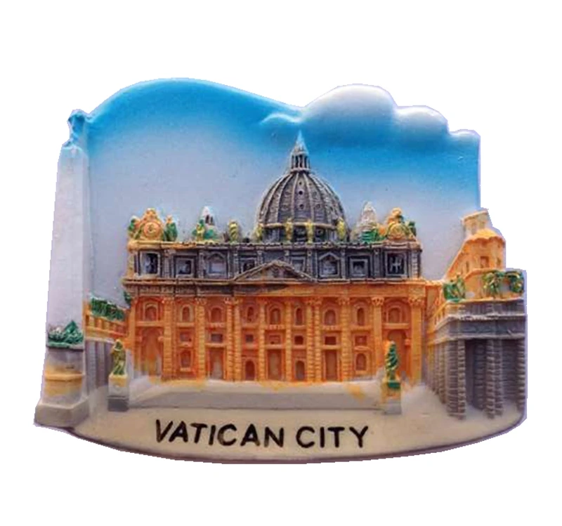 

Vatican Museums Handmade Painted Aromatherapy 3D Fridge Magnets Travel Souvenirs Refrigerator Magnetic Sticker Home Decor