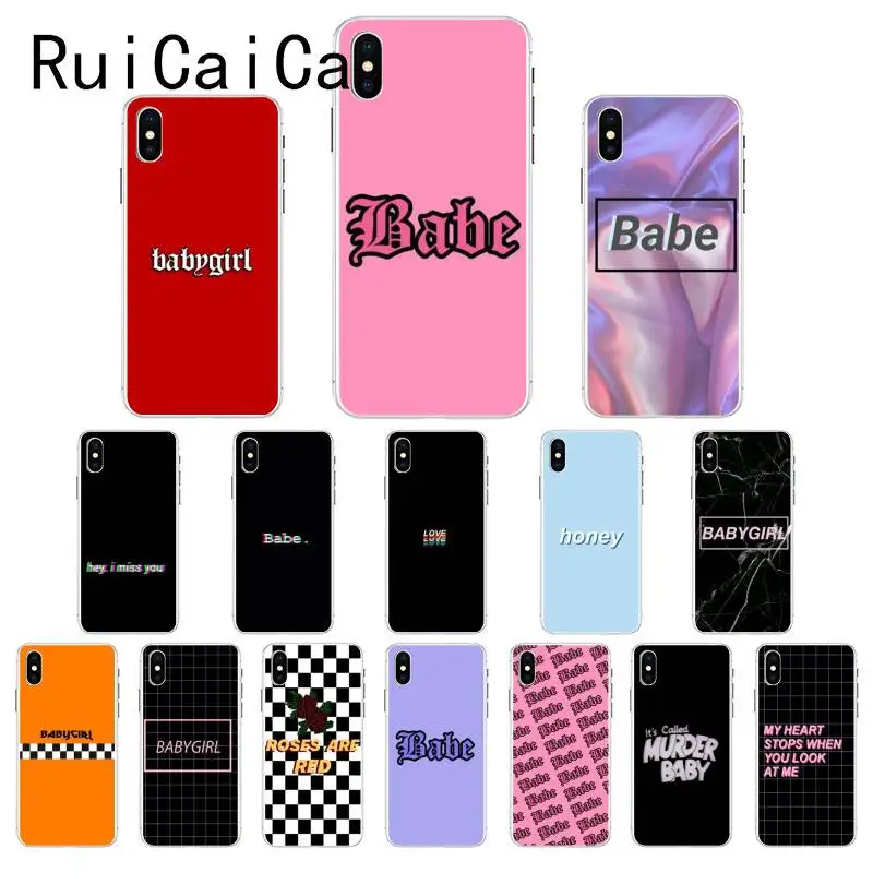 Чехол для телефона Ruicaica Babe babygirl honey line Text art роскошный уникальный дизайн чехол iPhone