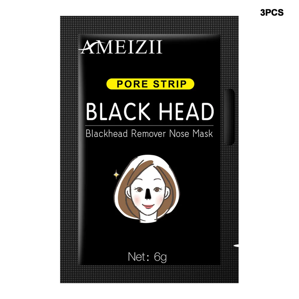 AMEIZII бамбуковый уголь для удаления черных точек уход за кожей лица маски для носа глубокое очищение грязи черная маска лечение акне маски для лица - Цвет: 02