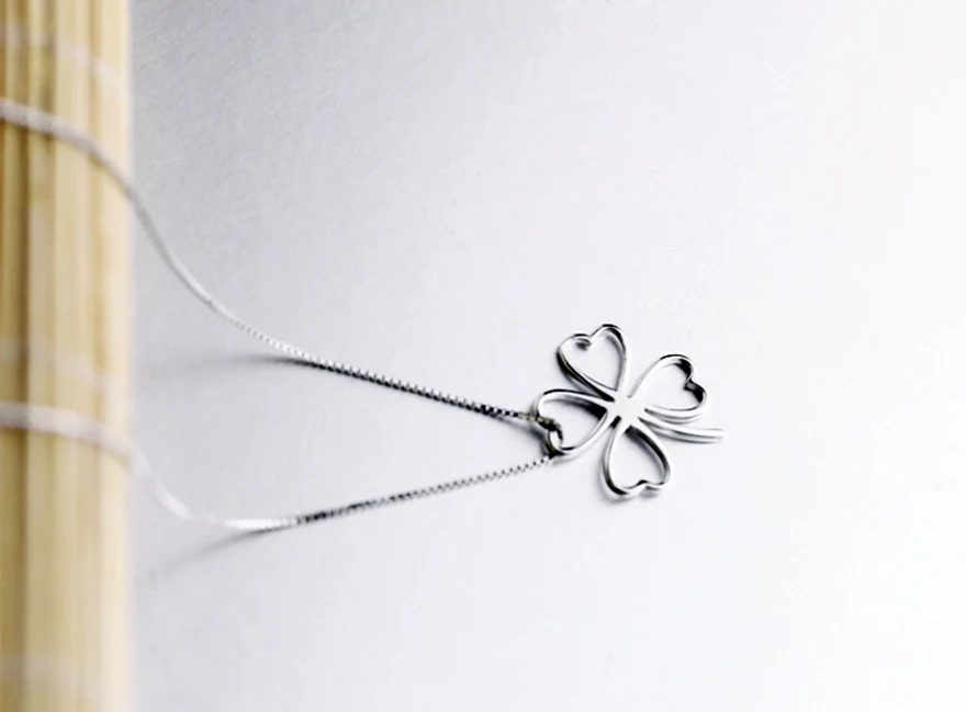 Серебро 925 пробы колье и подвески Lucky Clovers серебро Ювелирная подвеска для лучших
