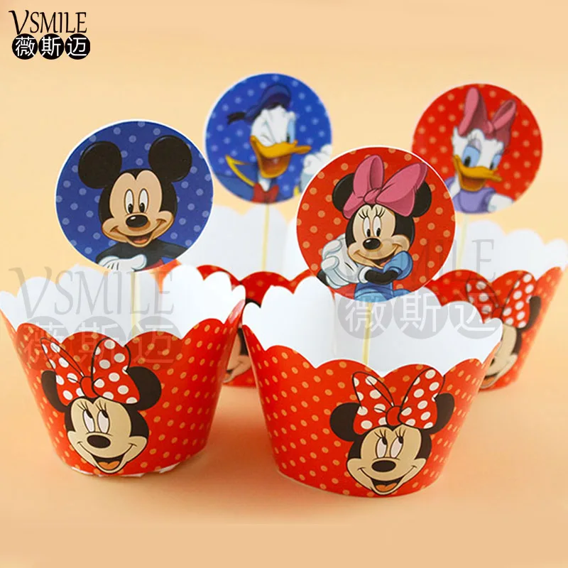 24 шт. милые обертки принцессы Софии с Минни и Микки Маусом для детей пикапы на