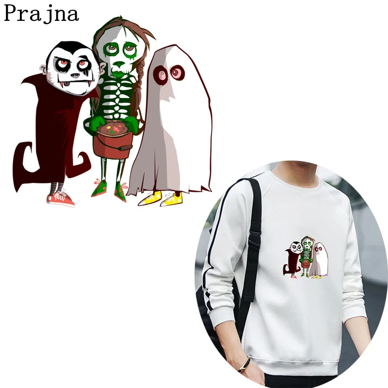 Prajna милый Призрак теплопередача мультфильм декор Аппликации для фестиваля