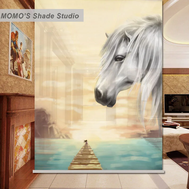 MOMO рольставни затемненные дизайнерские жалюзи для окон занавески рисования