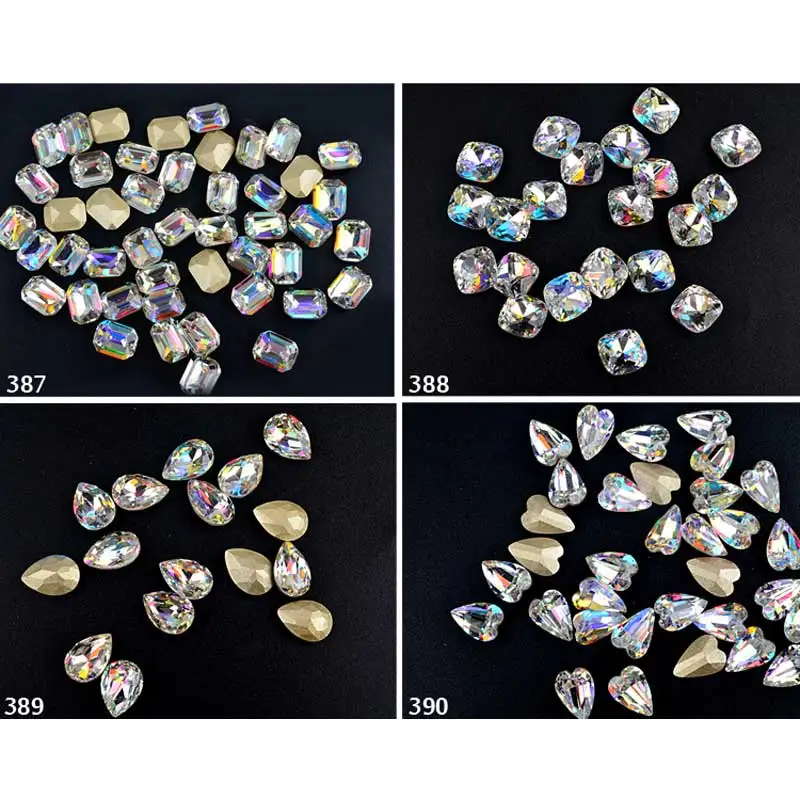 Новинка роскошные украшения для дизайна ногтей в форме бриллианта высокого