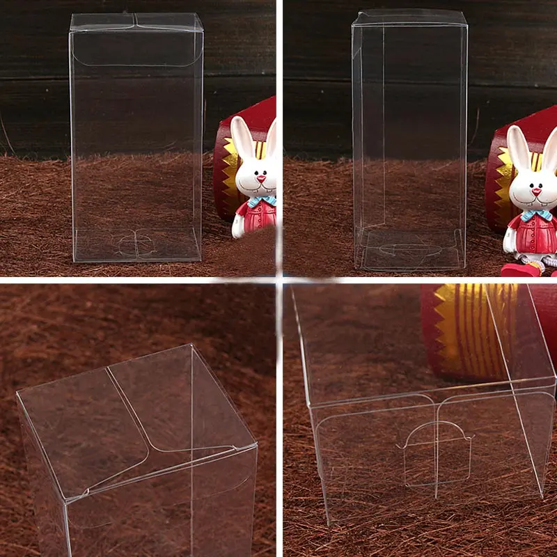 200pcs 7x8x11 Jewelry Gift Box Clear Boxes Plastic Box Transparent Storage Pvc Box Packaging Display Pvc Boxen For Wed/christmas
