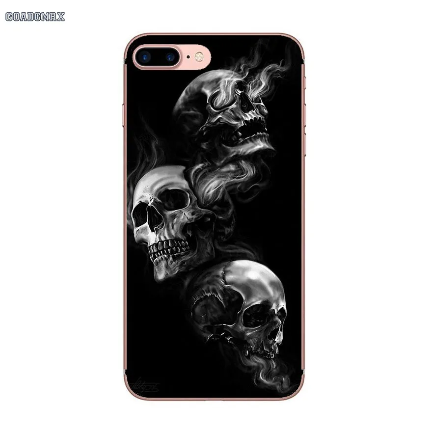 Мягкие прозрачные чехлы с очень крутым черепом в стиле ретро для iPhone 6 6S 7 8 Plus X XS MAX