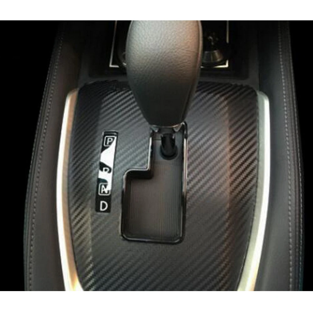 Черная Автоматическая Автомобильная панель переключения передач из углеродного