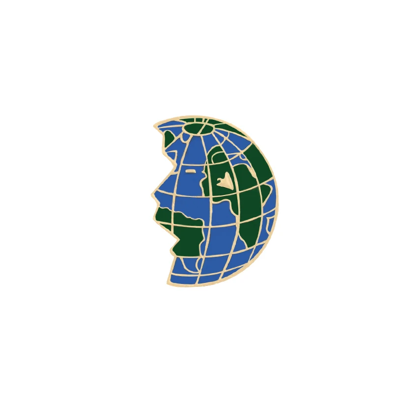 1pc Earth 2 шт./компл. Brocken Сердце эмали штырь креативные бутылки вина чашка брошь в виде пиццы Для женщин Для мужчин Куртки Нагрудный значок для влюбленных ювелирные изделия - Окраска металла: 1pc Earth