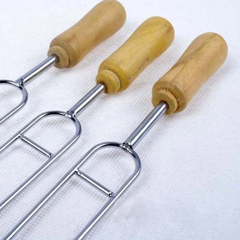 Высокое качество 6 шт./упак. U ЖАРКОЕ БАРБЕКЮ игла для барбекю шпажки деревянная