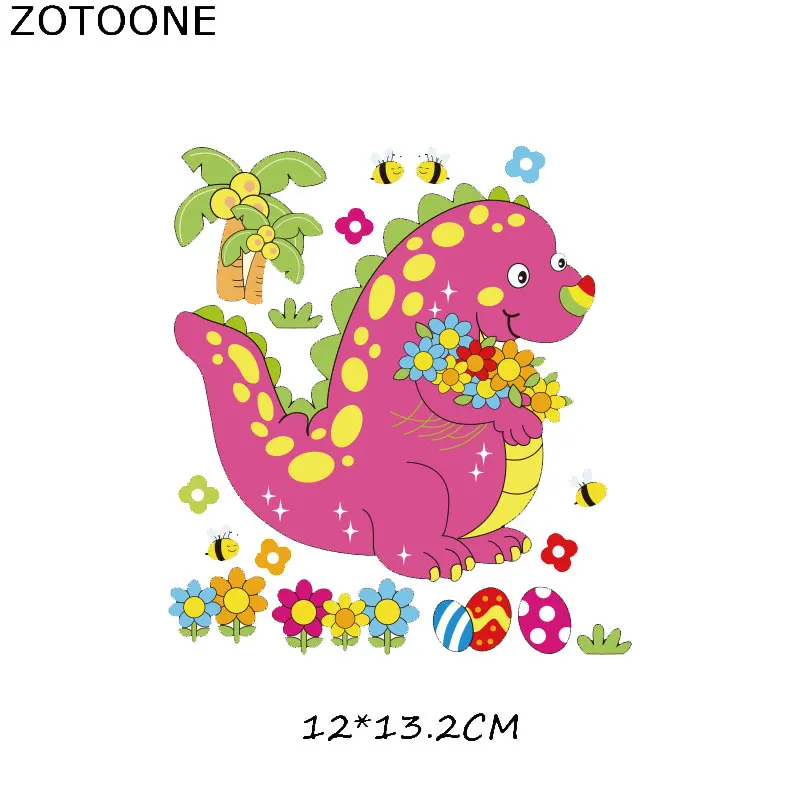 464 ZOTOONE милый комплект с животными в полоску, железные нашивки на одежду, сделай сам, нашивка с теплопередачей для одежды для детей, наклейка в подарок G - Цвет: 464