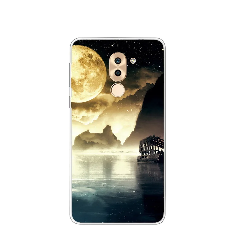 Для Huawei Honor 6X чехол для телефона милый мультяшный Кот Цветок Фрукты живопись ТПУ