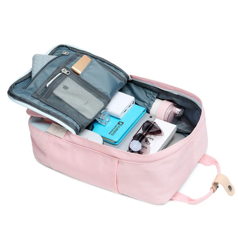 Female Computer Backpack Junior High School Bag Multi-compartment Travel Rucksack Ladies Notebook Bookbag Mochila Escola | Багаж и сумки