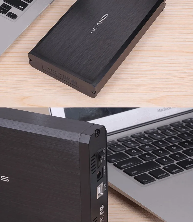 ACASIS BA-06USI USB 2.0SSD мобильный жесткий диск с двойным интерфейсом SATA и IDE 3,5 дюйма Универсальный Корпус для жесткого диска из алюминиевого сплава