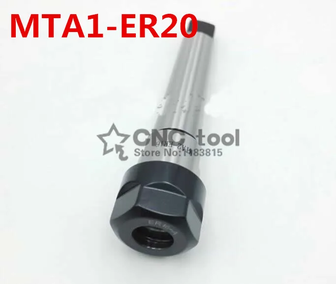 

MT1-ER20 Collet chuck handle 1# Morse Cone Milling Chuck handle Taper MT1 Toolholder Clamp CNC part MTA1-ER20