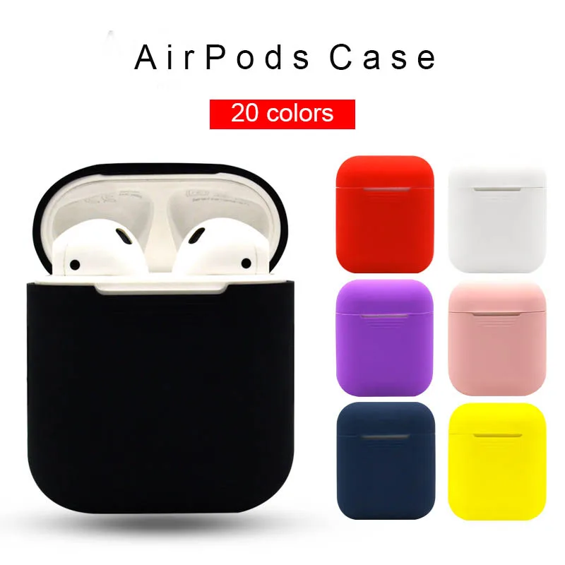Беспроводная bluetooth-гарнитура чехол для Apple Airpods силиконовые наушники с
