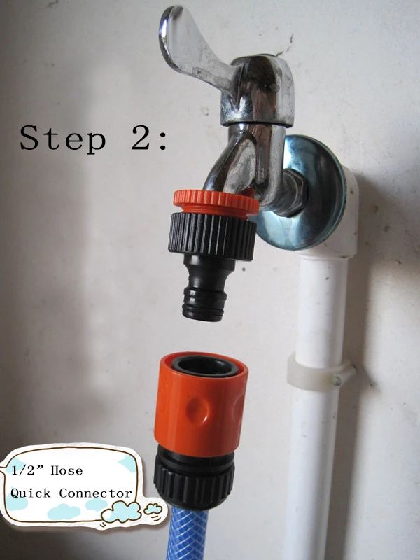 2PCS Differnet Garden Watering Pipe Connector Set 1/2&quot Hose Quick Connectors + to 3/4&quot Female Threaded Faucet | Дом и сад