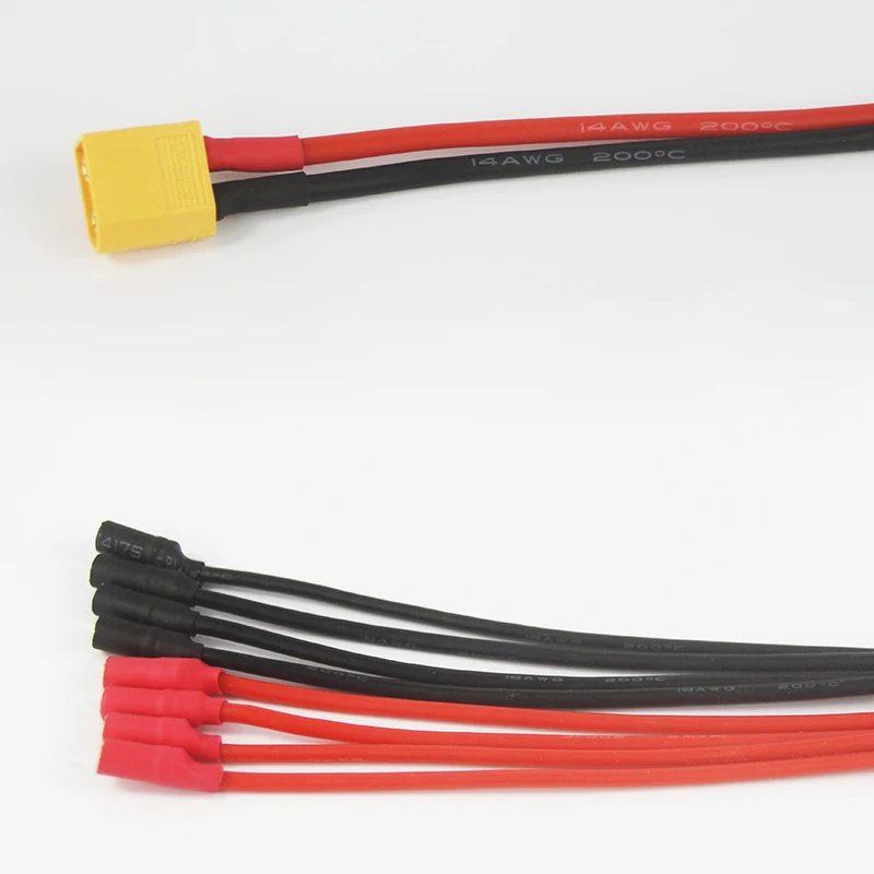 10 шт./лот 20 см FPV DIY XT60 до 4 пар 3 5 мм цилиндрический соединитель провод Multistar ESC