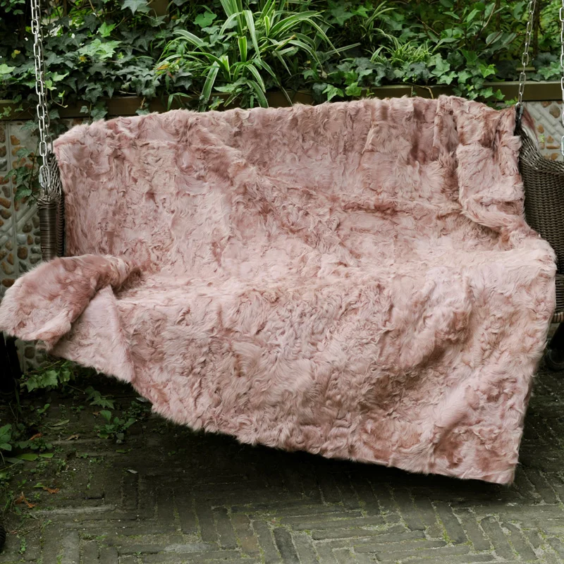 値段 CX-D-50B工場カスタム卸売リアル羊子羊家の装飾エリアラグ毛皮毛布
