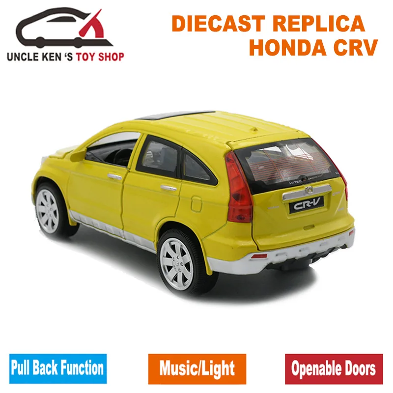 Модель литая автомобиля HONDA CRV масштаб 1/24 длина 20 см игрушки для мальчиков/детей с