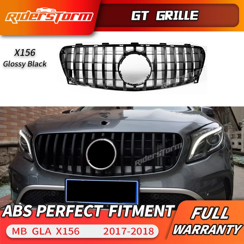 Решетка для автомобиля W156 GT передняя решетка Mercedes benz GLA180 GLA250 2017 2018|Гоночные