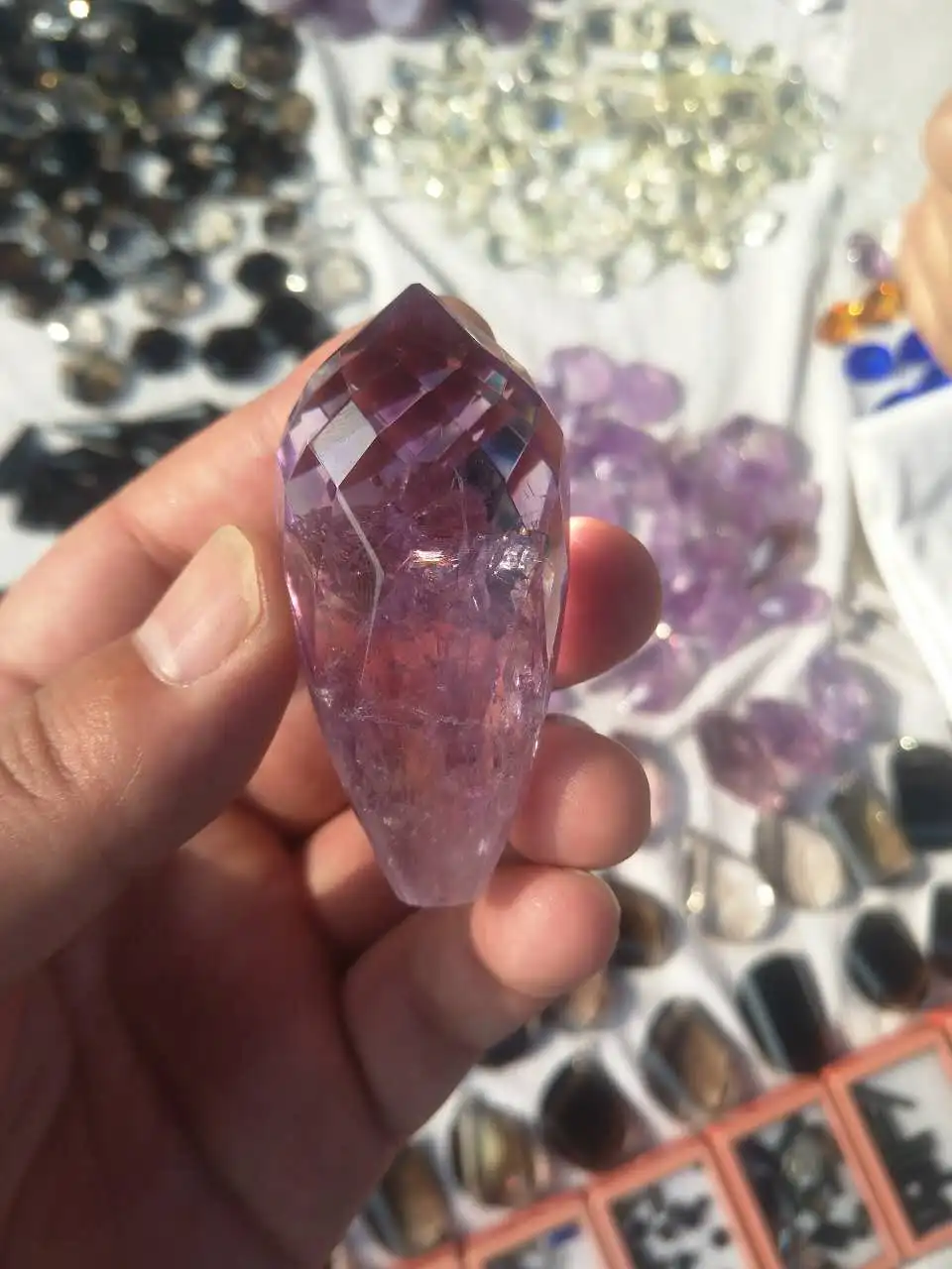 

Beautiful Natural Amethyst Quartz crystal Stone Point Pendant Necklace Healing natural stones and minerals