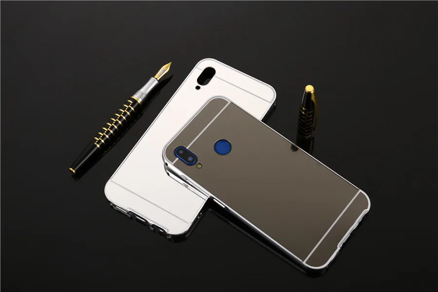 Роскошные зеркальные Чехлы розового золота для Xiaomi Redmi Note 7 алюминиевая