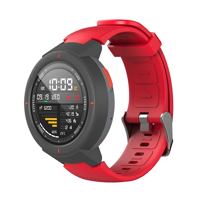 Red Силиконовый ремешок SIKAI для часов Huami Amazfit Verge, сменный удобный цветной ремешок для часов Amazfit Verge Lite - Цвет ремешка: Red