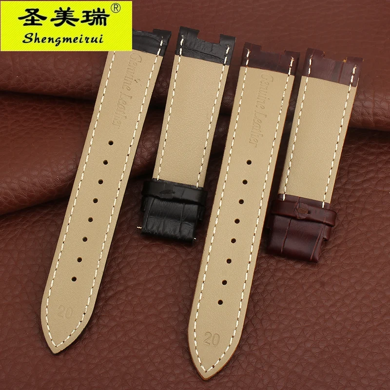 Кожаный ремешок shengmeirui для GC B1 Class / G42005G1 notch 22*13MM20*11 мм кожаный браслет с пряжкой